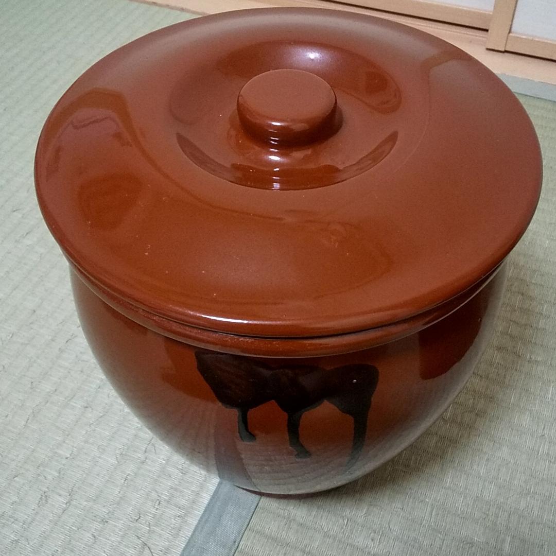 【2個セット】久松窯　キュウマツ　丸壺　切立　3号　蓋付き　常滑焼
