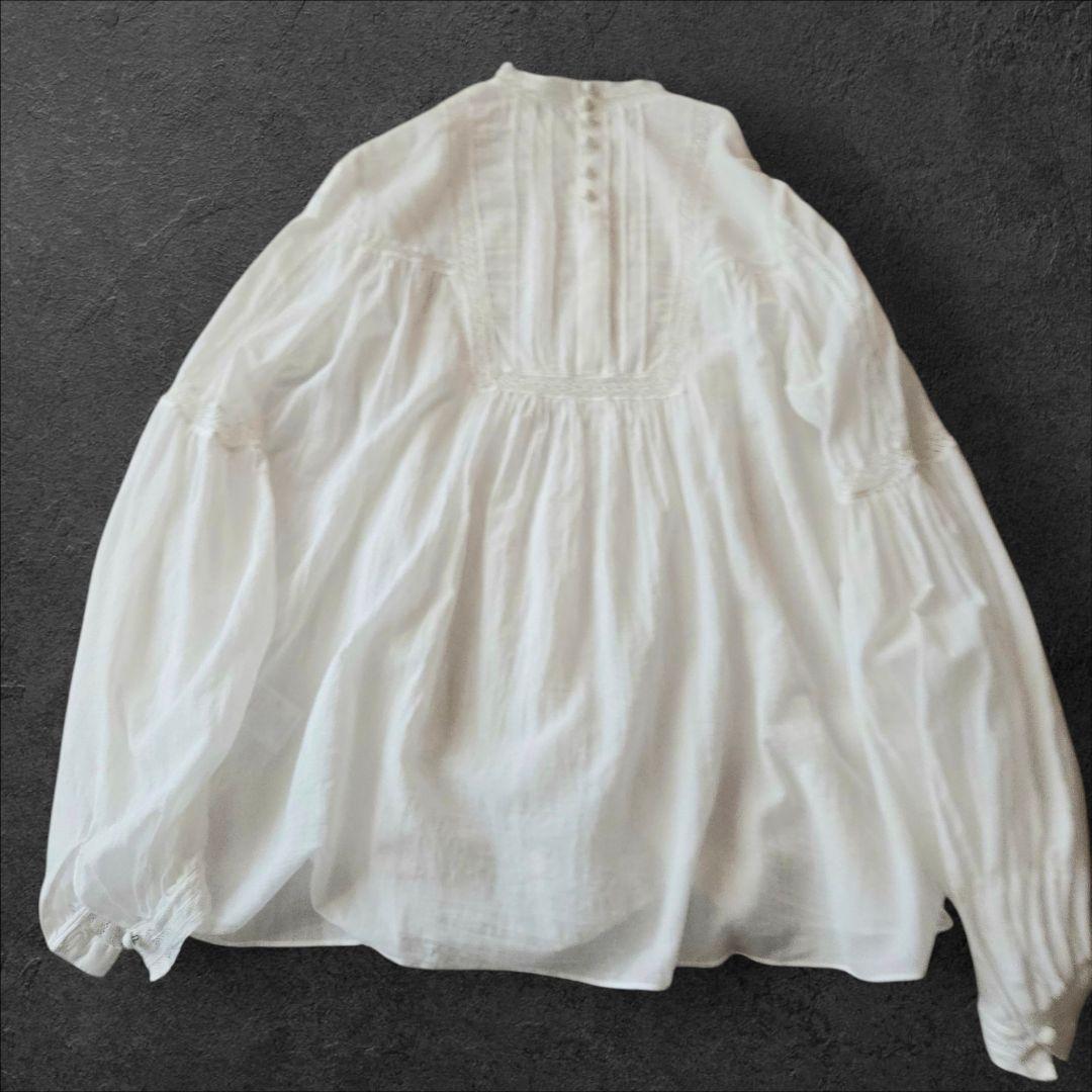 美品⭐IENA レースエンブロイダリーブラウス ギャザー　　ボリュームスリーブ