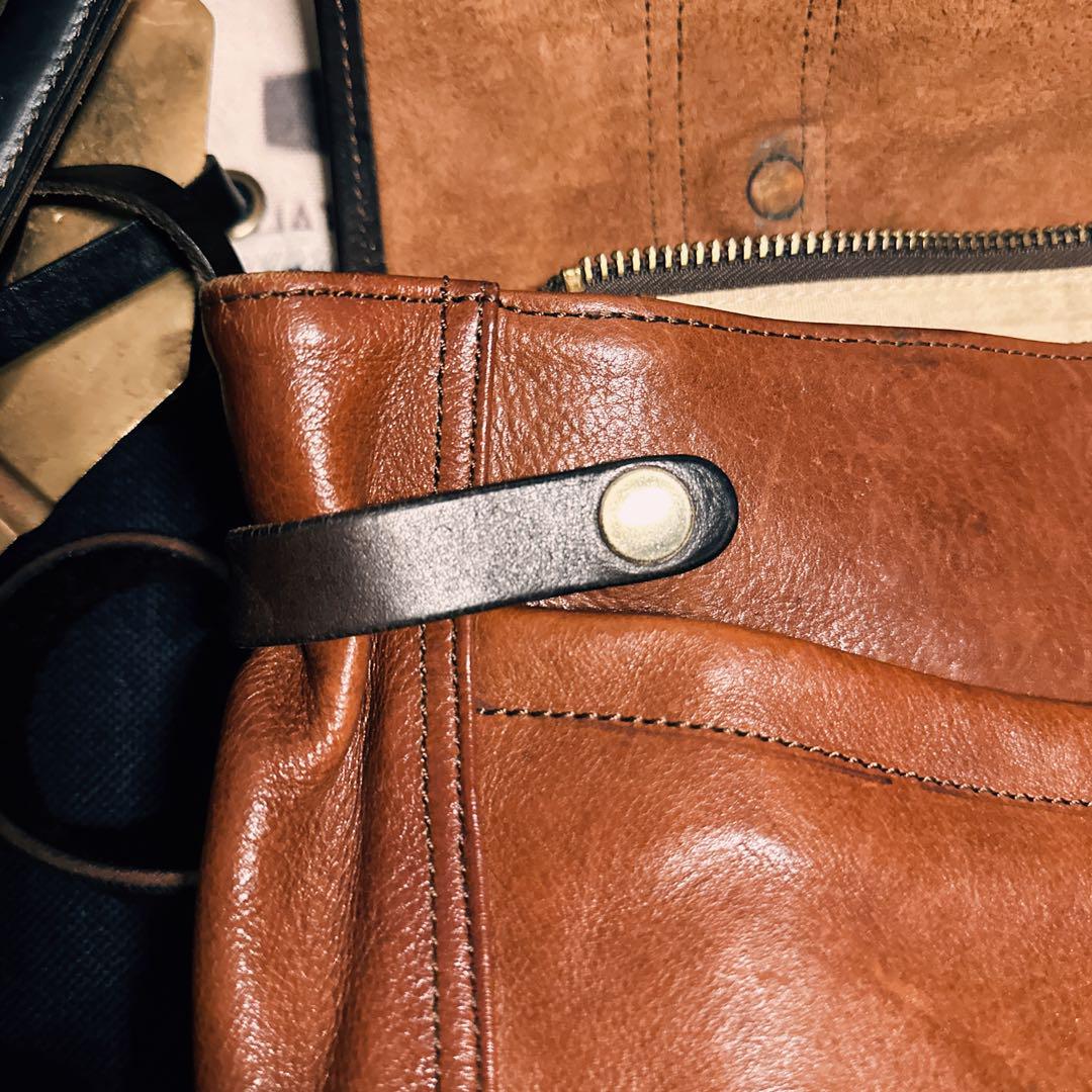RRL な牛革サドルバッグ