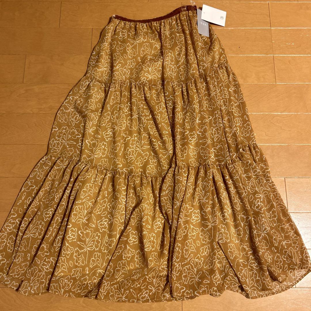 IENA ティアードロングスカート　Deveaux 30th