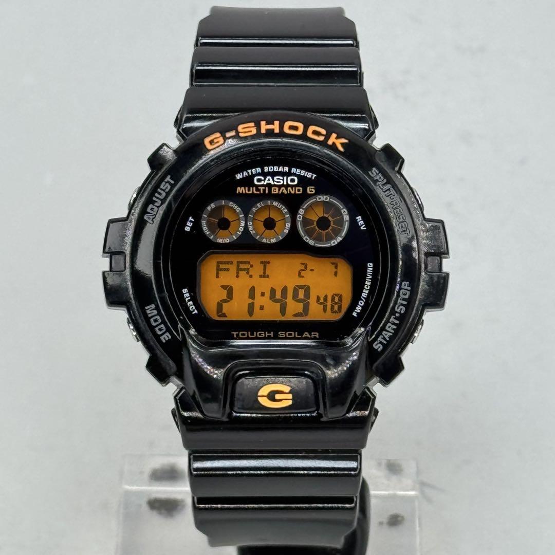 美品 G-SHOCK GW-6900B 電波ソーラー ブラック オレンジ