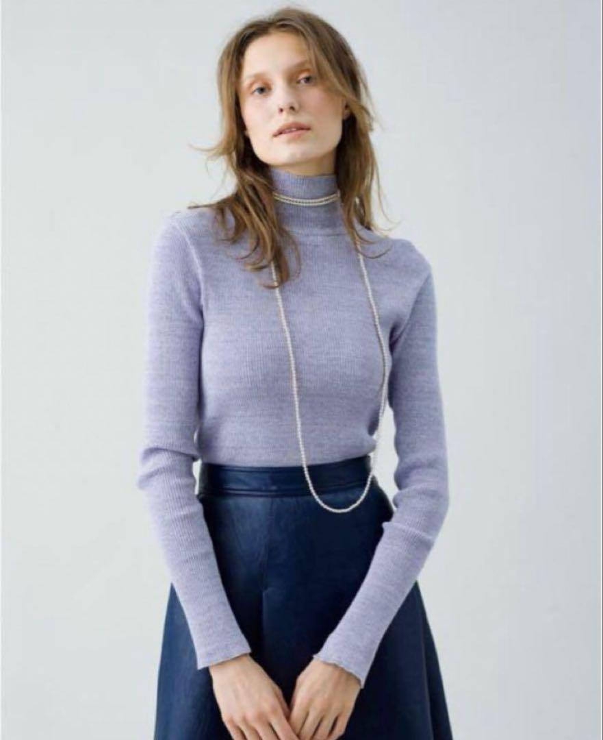 AURALEE RonHerman別注 Giza Rib Turtle Neck