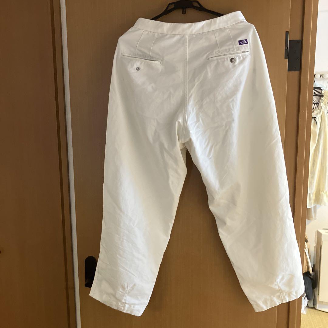 ［期間限定SALE価格］パープルノースフェイス✖️ナナミカ　白パンツ