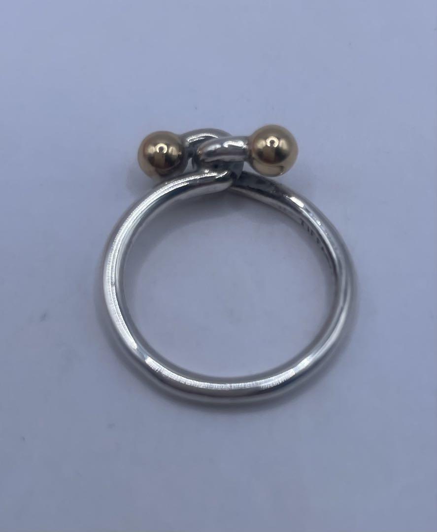 ロー　TIFFANY&Co.ティファニー リング K18 シルバー 9号