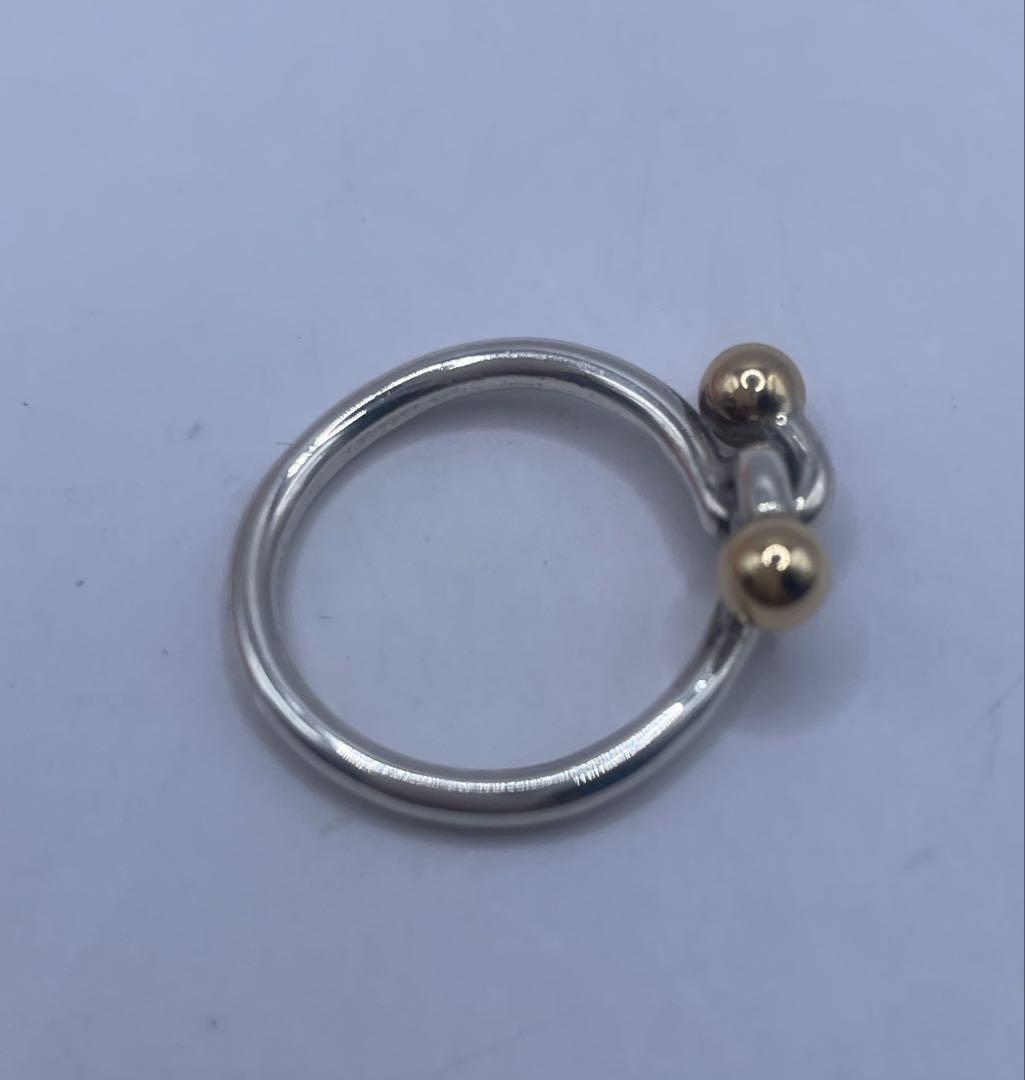 ロー　TIFFANY&Co.ティファニー リング K18 シルバー 9号