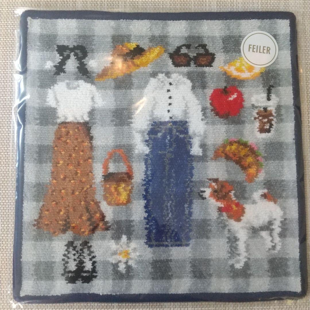【新品】フェイラー別注 PIQUE-NIQUE IENAハンカチネイビー