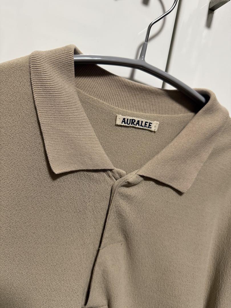 AURALEE ☆コットンポロシャツ ベージュ サイズ3 AURALEE 20SS コットンポロシャツ - メルカリ