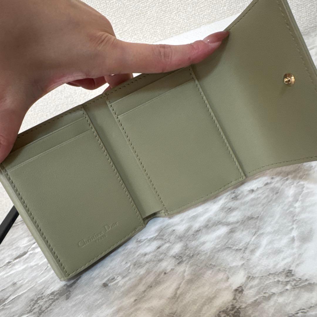 ChristianDior 三つ折り財布 グリーン 日本限定レディーディオール ChristianDior 三つ折り財布 グリーン 日本限定レディーディオール