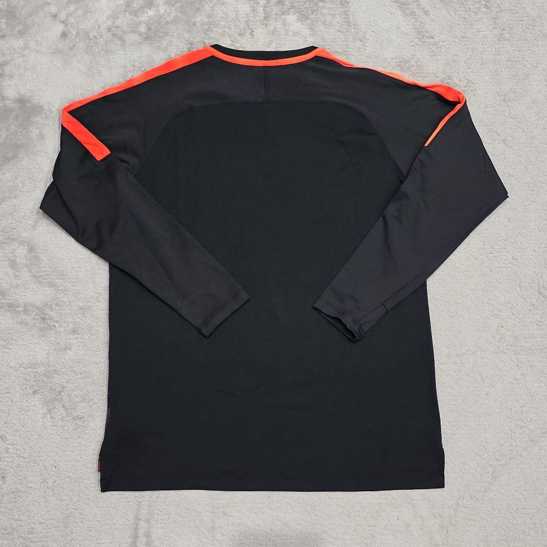 バルセロナ　トレーニングトップ　長袖　NIKE　ナイキ　XL　ブラック　オレンジ