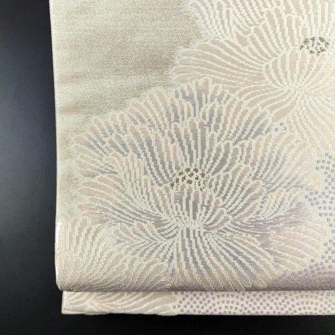 【極美品】袋帯 丸栄謹製 六通柄 牡丹 着物 金銀糸