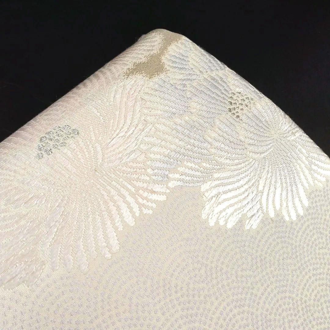 【極美品】袋帯 丸栄謹製 六通柄 牡丹 着物 金銀糸