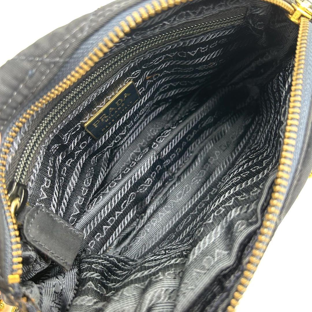 PRADA★ダイヤモンド キルティング 三角ロゴ ホボバッグ PRADA 三角ロゴ金具キルティングチェーントートバッグ | Hedy