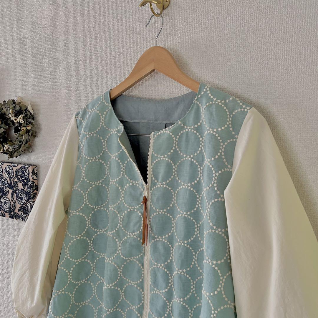 ミナペルホネン タンバリン⭐︎ハンドメイド⭐︎ブルゾン