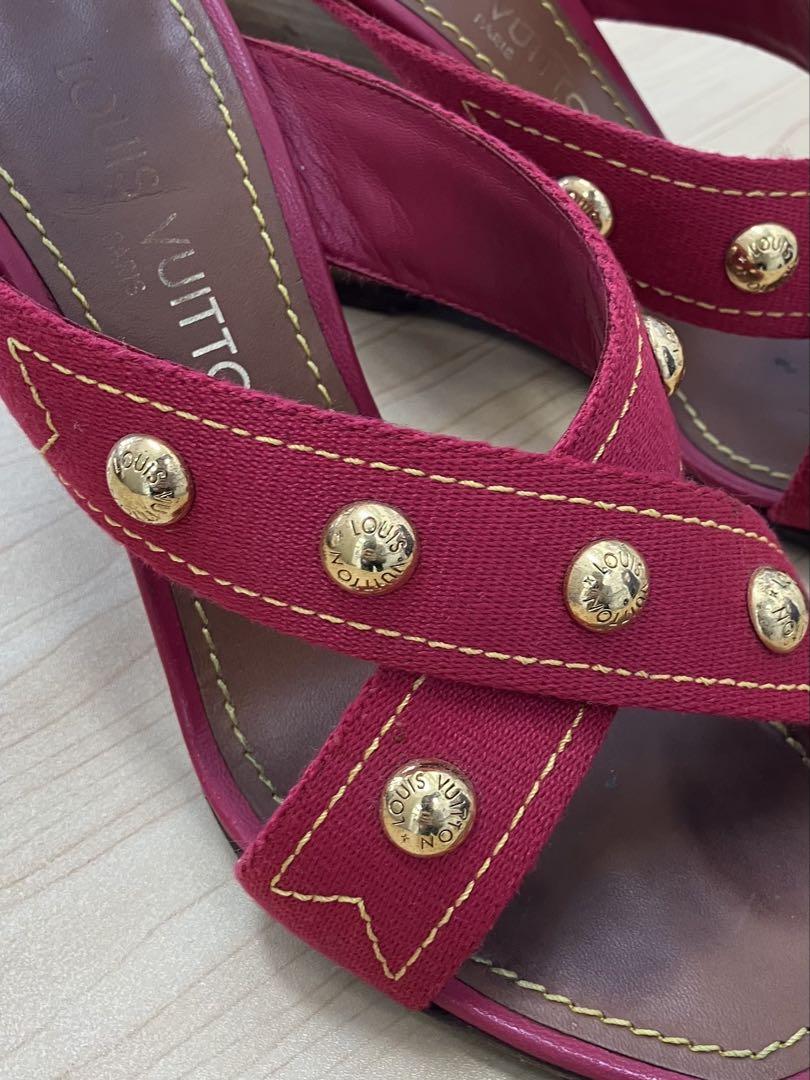 クロスストラップが可愛い【LOUIS VUITTON】ブリス ローミュール Louis Vuitton クロスストラップミュール - メルカリ