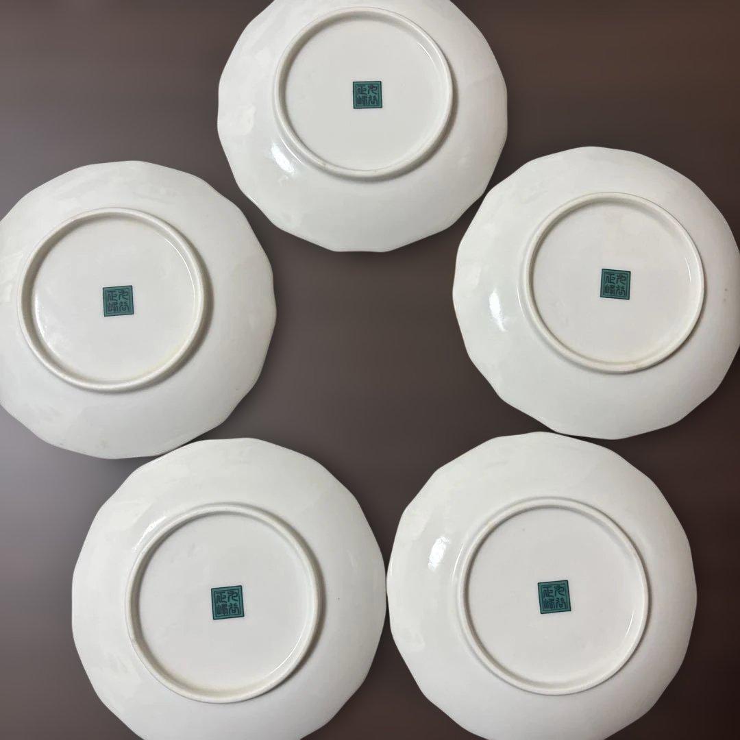 九谷焼　新品　吉田屋　小皿　5枚