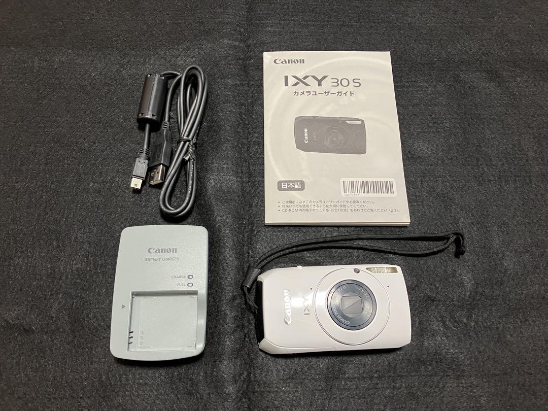 Canon IXY 30S ホワイト デジタルカメラ デジカメ 白 コンデジ
