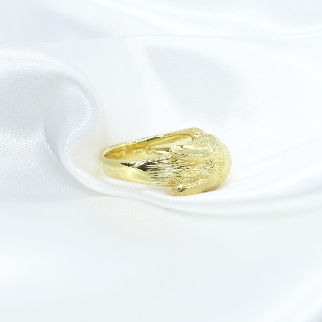 【SILVER】【0.02ct】天然 ダイヤモンド ウサギ リング 兎 指輪