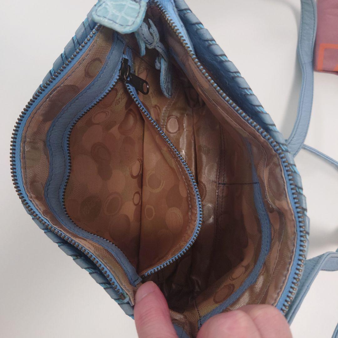 「けこちゃん専用～ʕ•ᴥ•ʔ」IBIZA クロコダイル　ベビーブルー　ショルダー