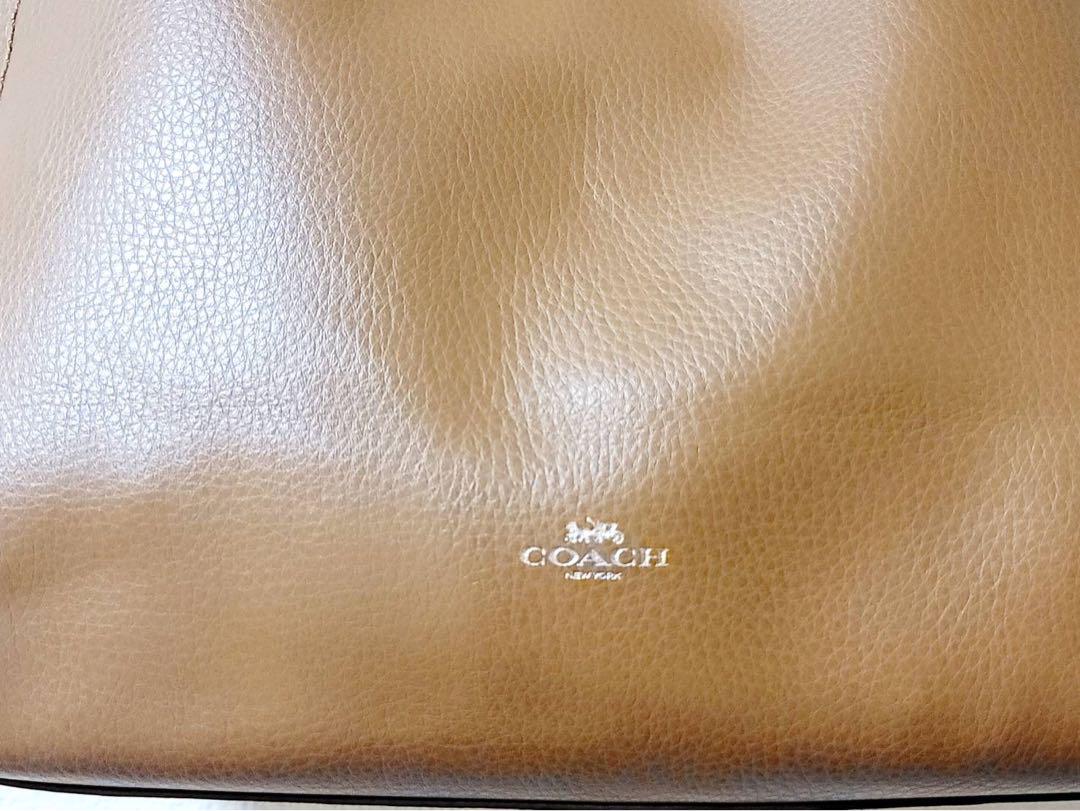 コーチ トートバッグ ダービー ブラウン ソフトレザー F58660 美品