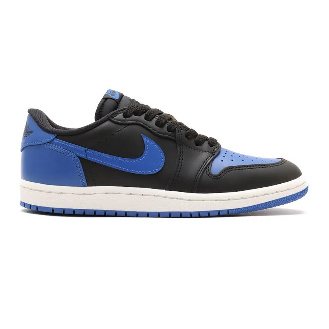 靴 Air Jordan 1 Low Black and  Blue