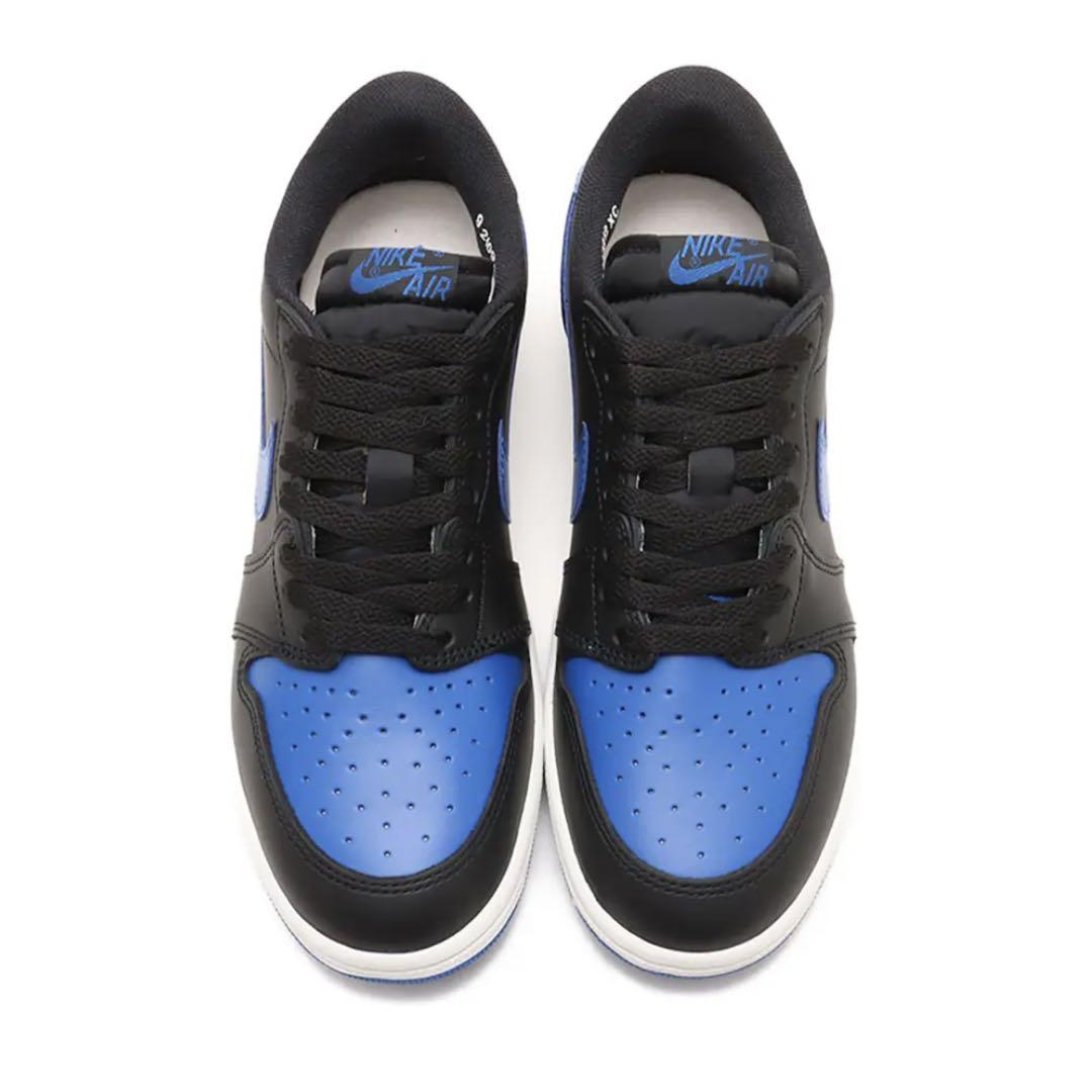 靴 Air Jordan 1 Low Black and  Blue