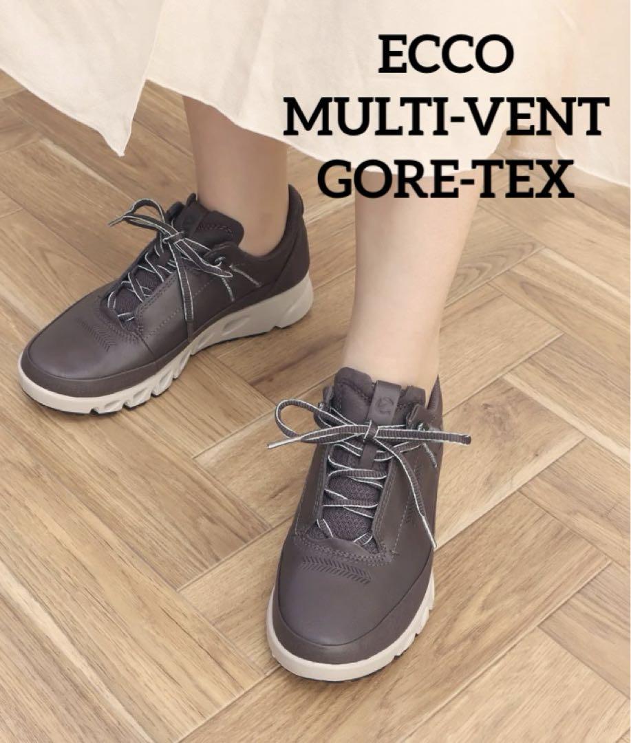 ECCO エコー MULTI-VENT GORE-TEX レザー スニーカー