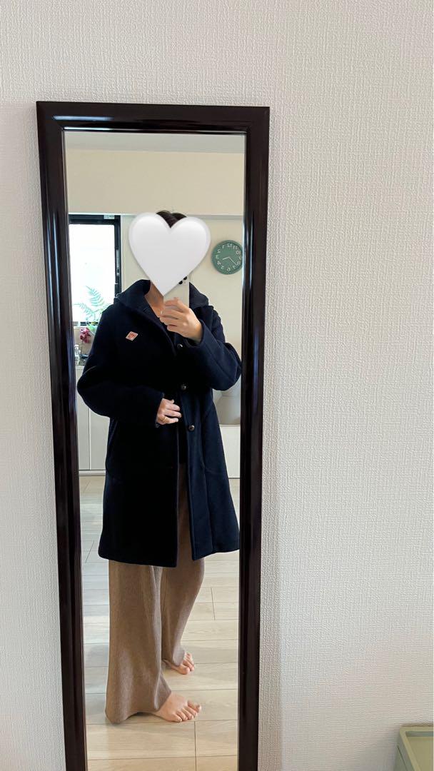 【美品】ダントン　ウールモッサコート　40サイズ　ネイビー 美品】✨️ダントン ウールモッサコート ネイビー くるみボタン