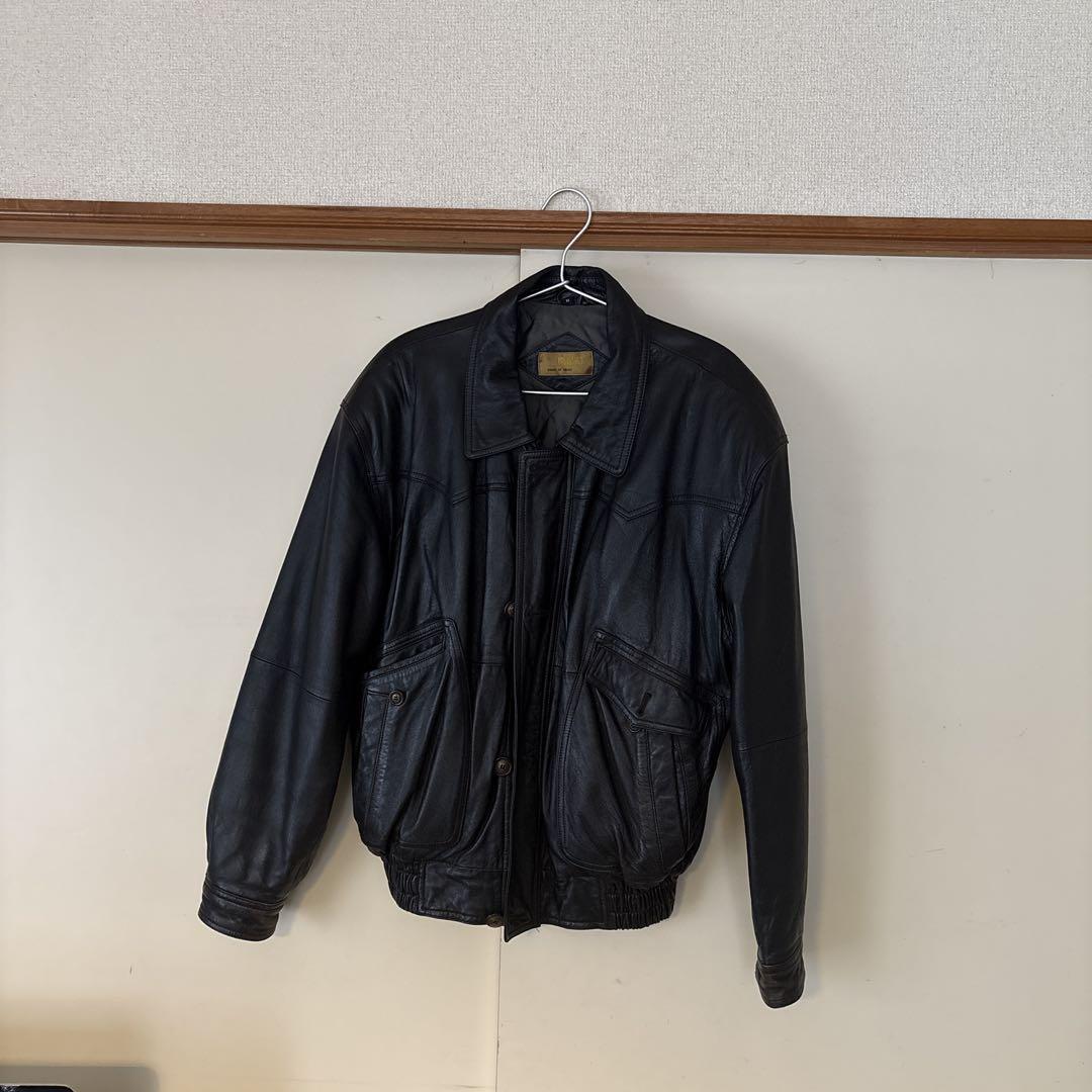 INIZIO 黒 レザー ジャケット Mサイズ