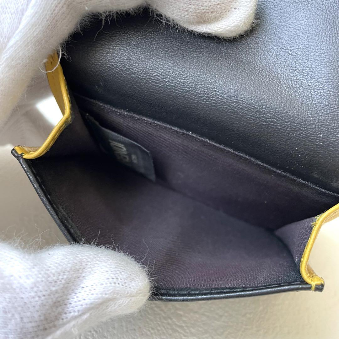 FENDI フェンディ モンスター バグズアイ 2つ折り財布 黒 ブラック