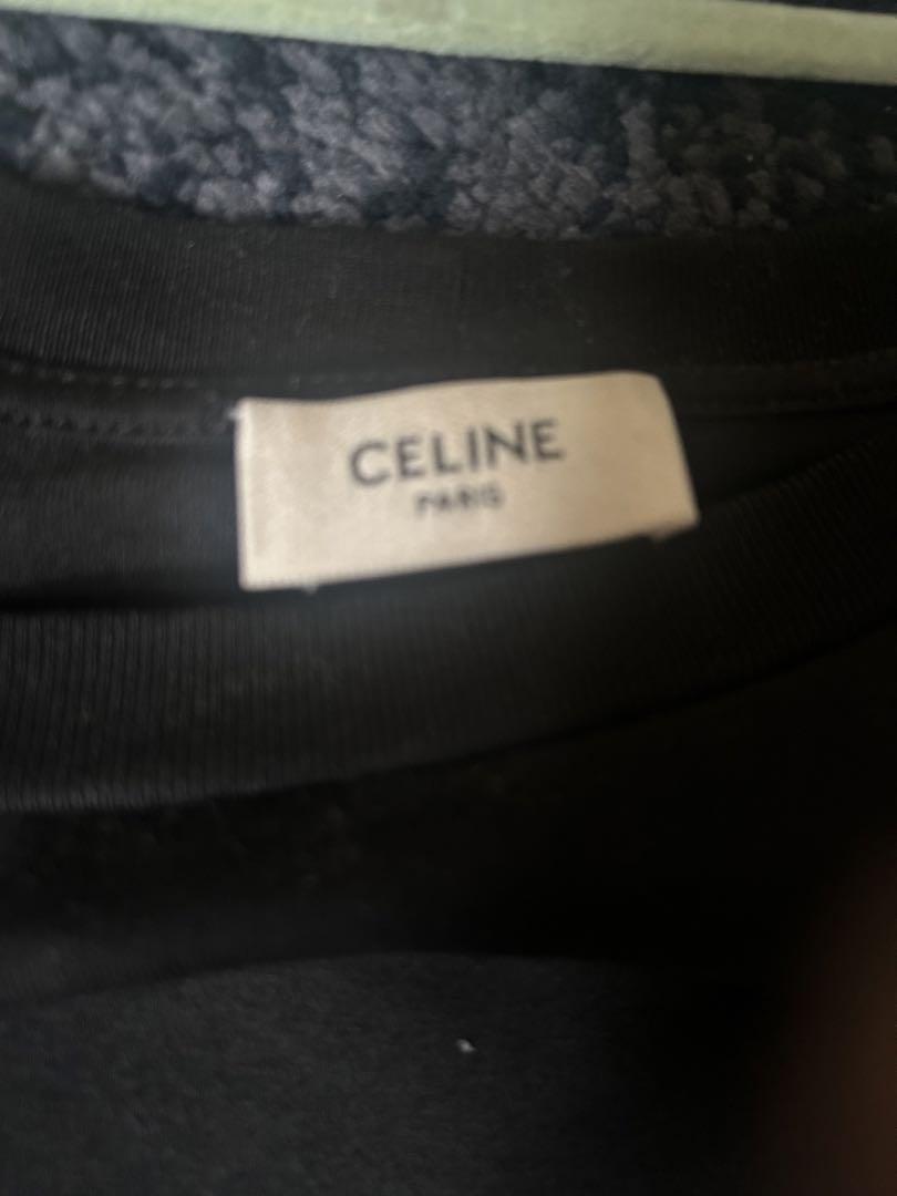 CELINE ブラック Tシャツ XL