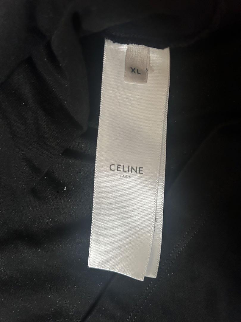 CELINE ブラック Tシャツ XL