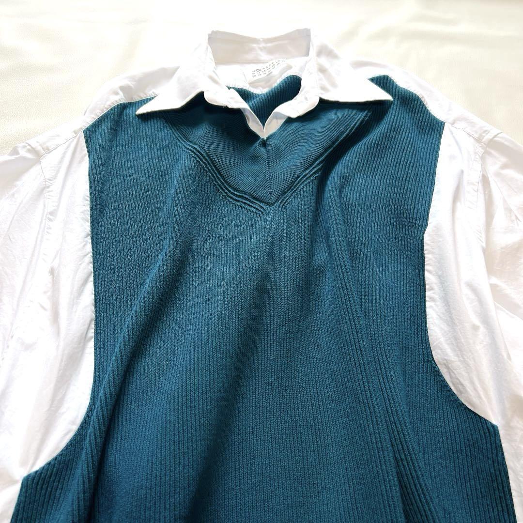 Maison Margiela(メゾンマルジェラ) ニットドッキングシャツ