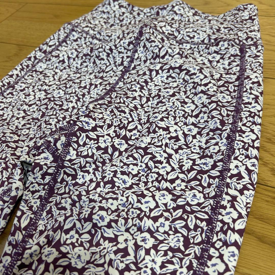 新品 emmi ヨガウェア 上下セット 花柄 エミ レディース S