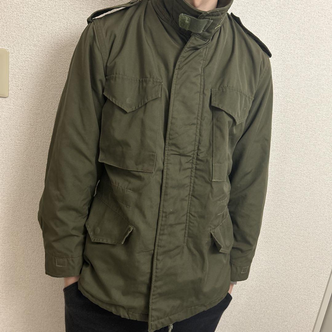 HOUSTON ヒューストン　ミリタリージャケット M65 カーキ