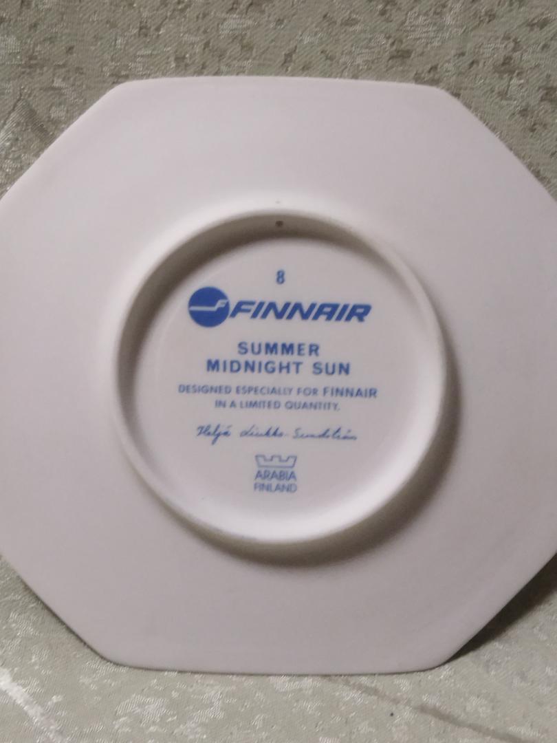 ヘルヤ リウッコ スンドストロム 陶板 プレート　ARABIA FINNAIR