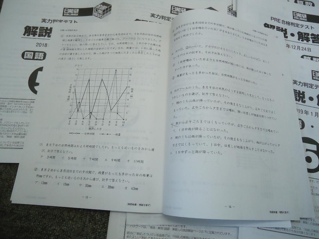 2018年 全国公開模試 実力判定テスト 全12回分 YmMVB-m98786180179 日能研 5年 人気豊富な