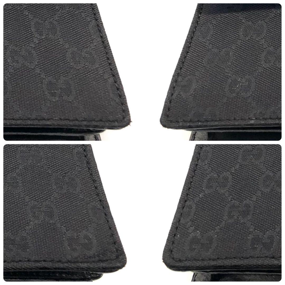 【美品】GUCCI クラッチバッグ レザー GGキャンバス 持ち手あり ブラック 【美品】GUCCI クラッチバッグ レザー GGキャンバス 持ち手あり ブラック