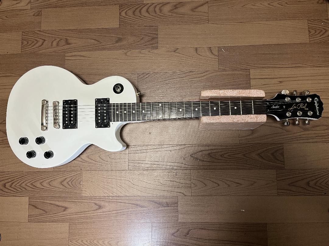 epiphone Les Paul Studio 白 エピフォン レスポール