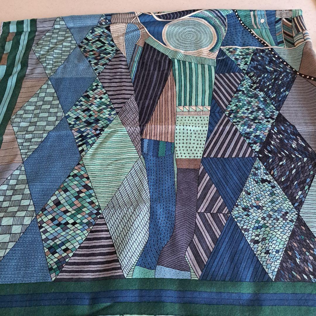 HERMES カシミアシルクストール
