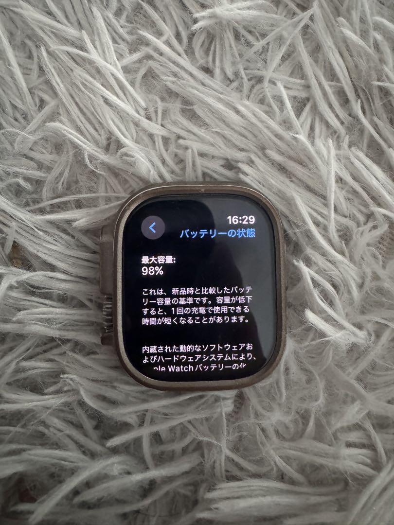 【98%・美品】AppleWatch Ultra[49mm/セルラー]チタン