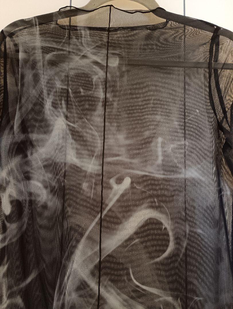 アメリ　CURL OF SMOKE SHEER DRESS