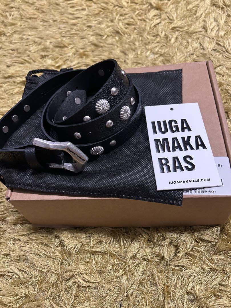 人気【IUGAMAKARAS】STUDDED BUMPY BUCKLE BELT (TYPE B) IUGAMAKARAS Studded Bumpy Buckle Belt (Type B) 4FT1317