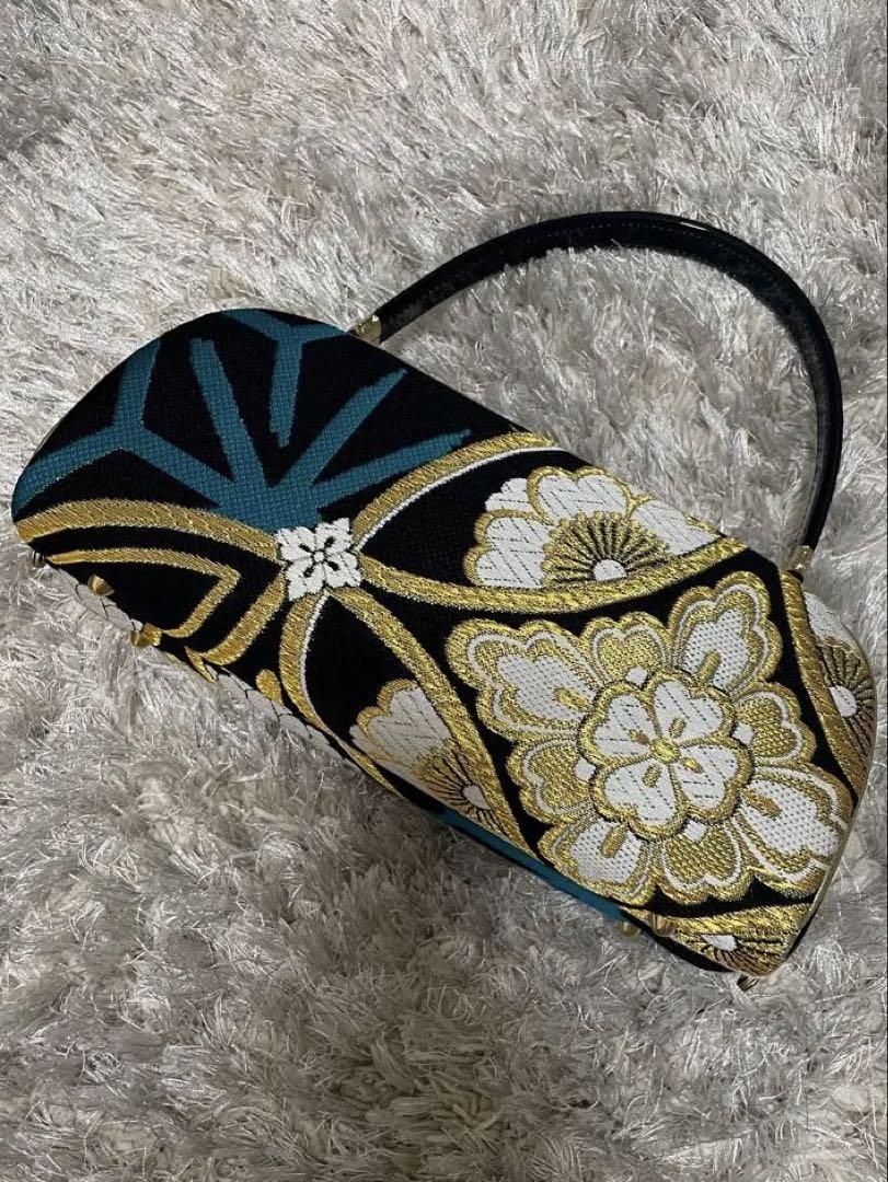 花柄刺繍 和装用バッグ