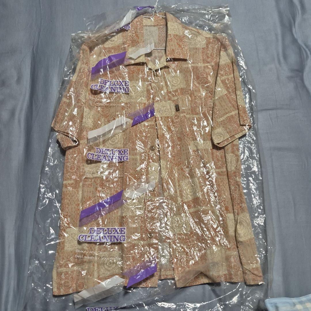 ゴールデンベア半袖柄シャツ クリーニング済み