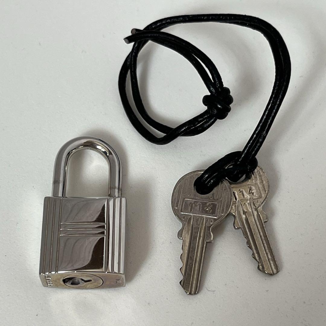 極美品 エルメス HERMES カデナ パドロック 南京錠 鍵 NO 114