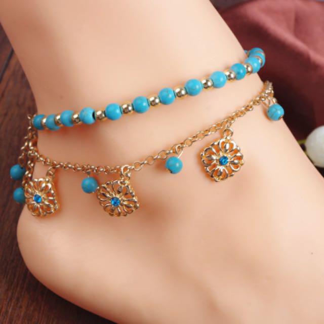 ◇新品◇ターコイズ☆ブレスレット&アンクレット☆男女☆2WAY - lalala-web.co.jp ◇新品◇ターコイズ☆ブレスレット&アンクレット☆男女☆2WAY - lalala-web.co.jp
