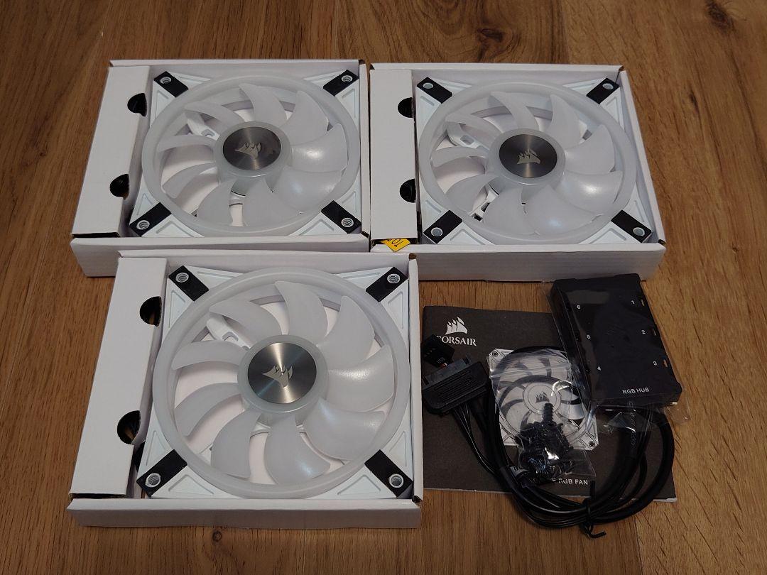 CORSAIR iCUE H100i ELITE CAPELLIX+RGBファン