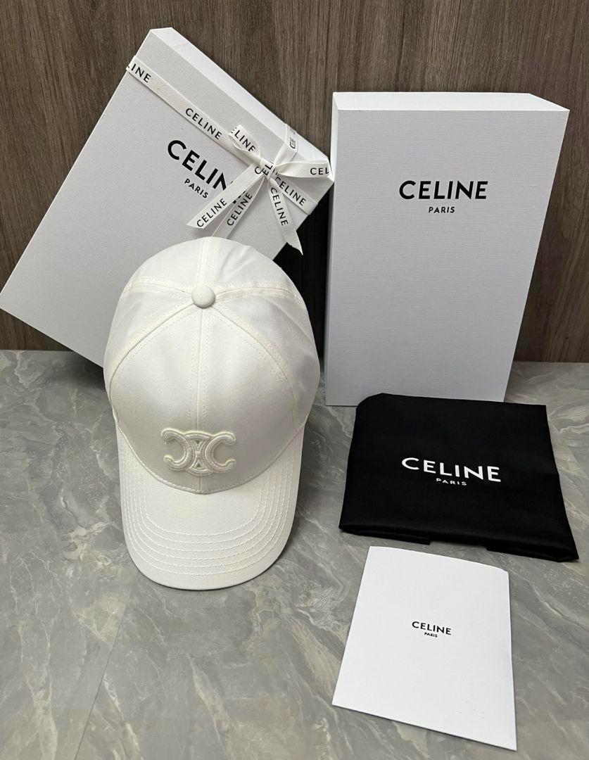 CELINE セリーヌ キャップ ホワイト男女兼用 CELINE セリーヌ キャップ ホワイト男女兼用 - メルカリ