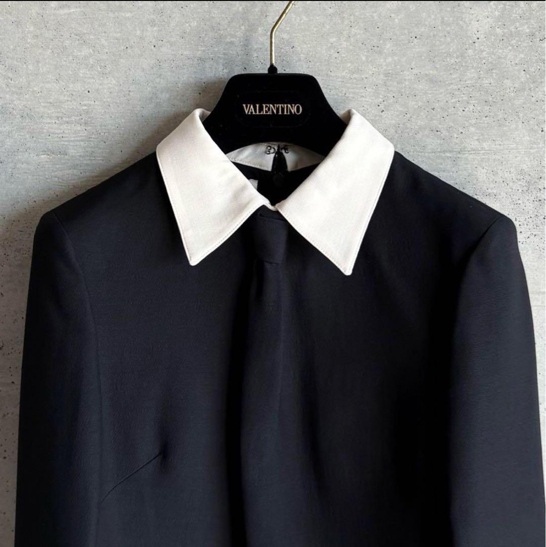 VALENTINO ブラックタイ ワンピース 38