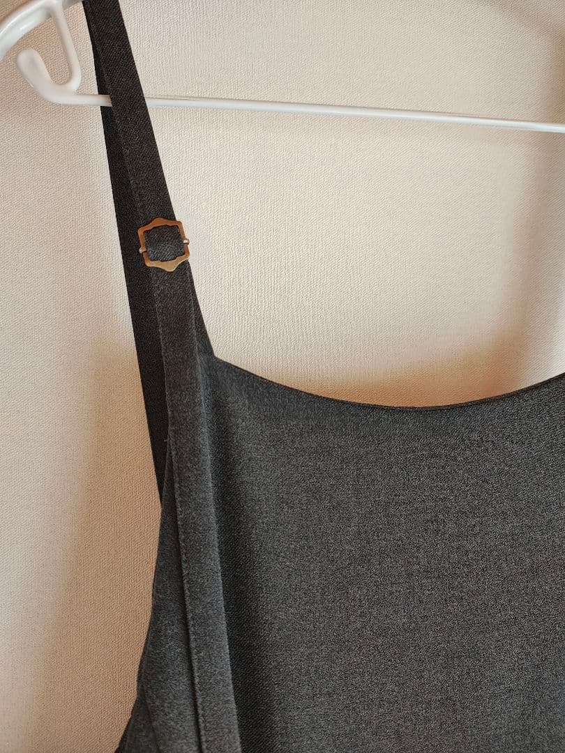 軽量の 北欧 暮らしの道具店 サイドタックのサロペットスカート チャコール SS 北欧 暮らしの道具店 当店商品は100％品質保証！